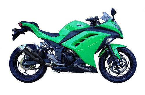 Kawasaki Ninja 300 2013-2017 IXIL L3X DUAL HYPERLOW XL BLACK (SLIP ON EXHAUST)