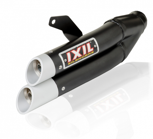 HONDA CBR 300 R 2014-2017 IXIL L3X DUAL HYPERLOW XL BLACK (SLIP ON EXHAUST)