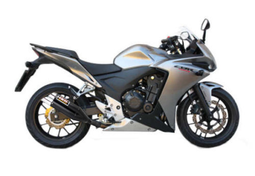 Honda CBR500R 2013-2015 IXIL L3X DUAL HYPERLOW XL BLACK (SLIP ON EXHAUST)