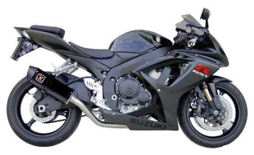 SUZUKI GSX-R 600 / 750 2006-2007 IXIL XTREM BLACK OVAL (DE CAT slip on exhaust)