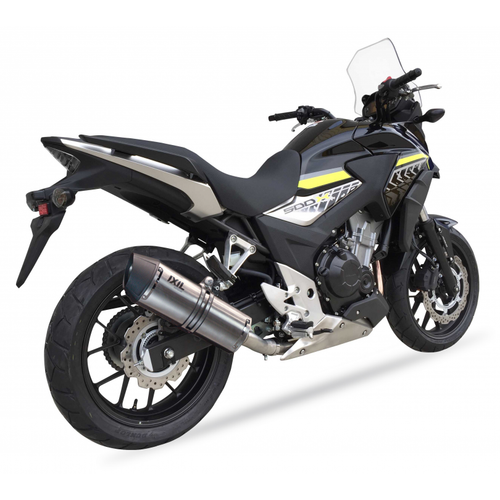Honda CB500X 2017-2018 IXIL Xtrem Stainless HEXOVAL Slip-on Exhaust - product photo 1