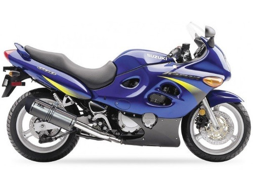 Suzuki GSX600F / GSX750F 1998-2005 IXIL Xtrem Stainless HEXOVAL Slip-on Exhaust - product photo 1