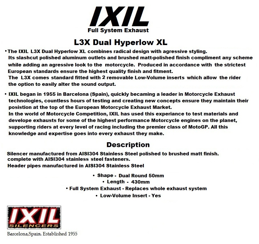 Kawasaki Z650RS 2023-2026 IXIL L3X BLACK Full system exhaust - product detail