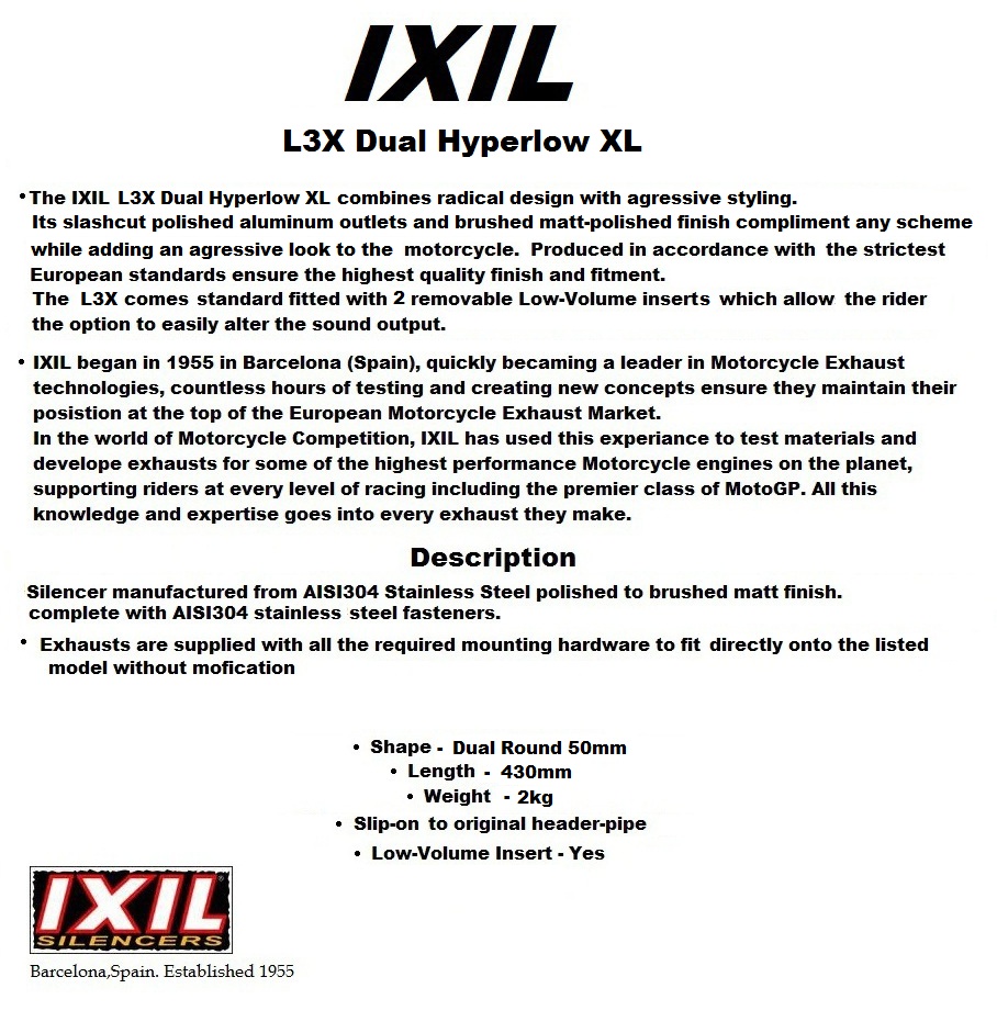 CFMOTO 400NK 400 NK IXIL L3X Black SLIP ON exhaust - product detail