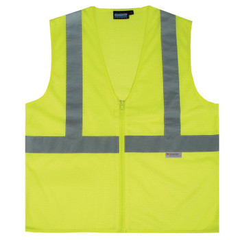 14628 ERB S15Z Class 2 Mesh Hi Viz Lime 2X Safety Apparel - Aware Wear & Hi Viz Ts