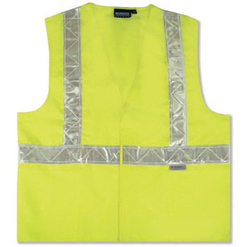 14541 ERB S17P Class 2 Woven Oxford Hi Viz Lime 2X Safety Apparel - Aware Wear & Hi Viz Ts