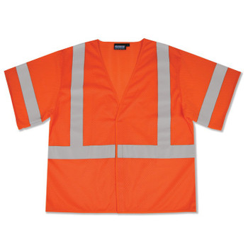 14559 ERB S662 Class 3 Mesh Hi Viz Orange Large Safety Apparel - Aware Wear & Hi Viz Ts