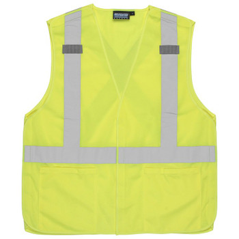 61735 ERB S101 Class 2 Break-Away X-Back Hi Viz Lime X-Large Safety Apparel - Aware Wear & Hi Viz Ts