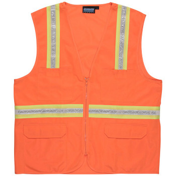 61752 ERB S103 Non-ANSI Surveyor Hi Viz Orange 3X Safety Apparel - Aware Wear & Hi Viz Ts