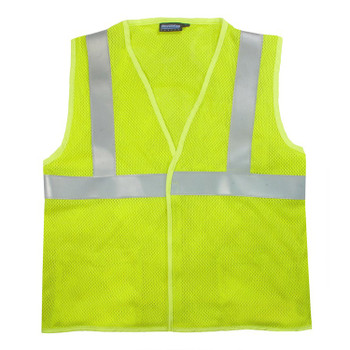 61258 ERB S153 Class 2 Flame Resistant Mesh Modacrylic Anti-Static Hi Viz Lime 2X Safety Apparel - Aware Wear & Hi Viz Ts