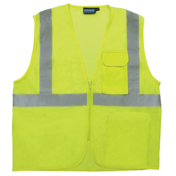 61873 ERB S169 Class 2 Mesh Hi Viz Lime Medium Safety Apparel - Aware Wear & Hi Viz Ts