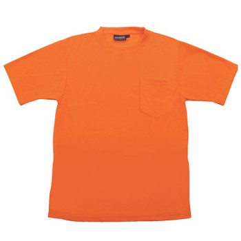 61778 ERB 9601 Non-ANSI T-Shirt Short Sleeve Hi Viz Orange 5X Safety Apparel - Aware Wear & Hi Viz Ts