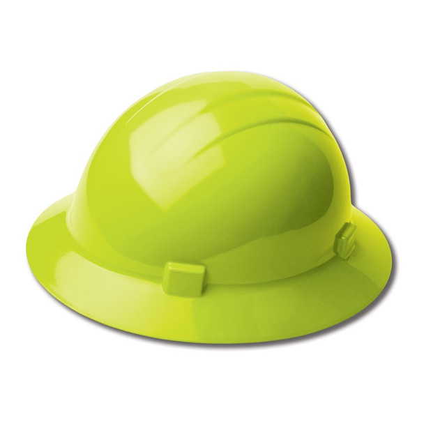 19200 ERB Americana Full Brim Standard Hi Viz Lime hard hats