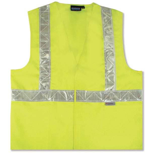 14540 ERB S17P Class 2 Woven Oxford Hi Viz Lime X-Large Safety Apparel - Aware Wear & Hi Viz Ts