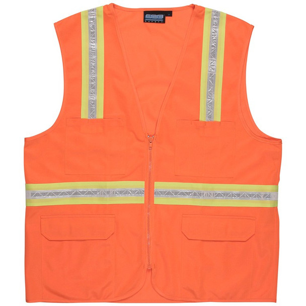 61753 ERB S103 Non-ANSI Surveyor Hi Viz Orange 4X Safety Apparel - Aware Wear & Hi Viz Ts