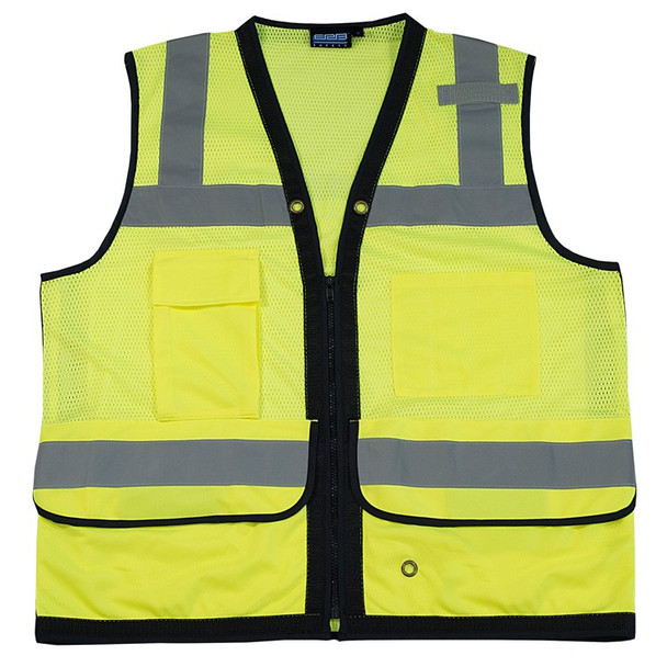 61233 ERB S251 Class 2 mesh Surveyor Hi Viz Lime XL Safety Apparel - Aware Wear & Hi Viz Ts