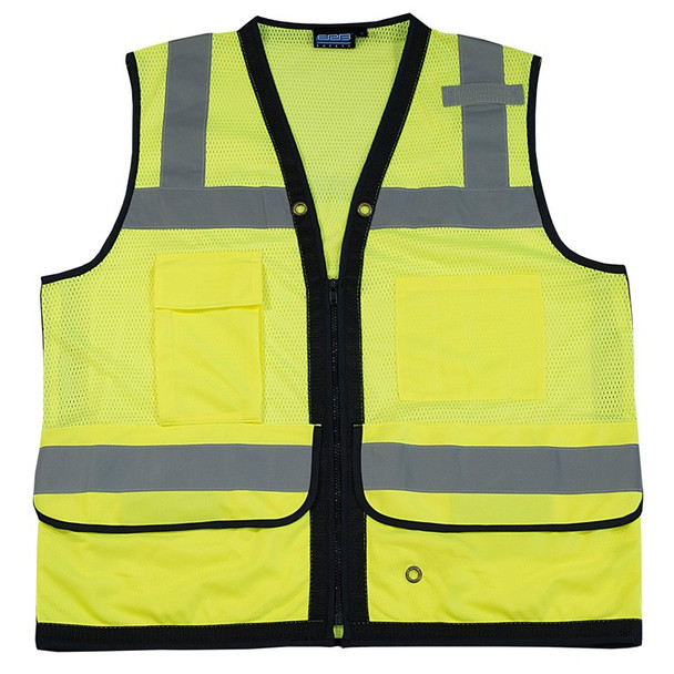 61235 ERB S251 Class 2 mesh Surveyor Hi Viz Lime 3X Safety Apparel - Aware Wear & Hi Viz Ts