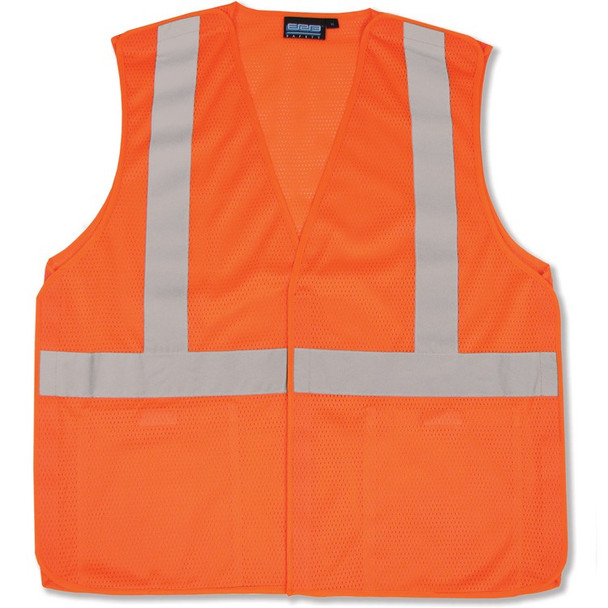 61115 ERB S320 Class 2 Mesh Break-Away Hi Viz Orange 4X Safety Apparel - Aware Wear & Hi Viz Ts