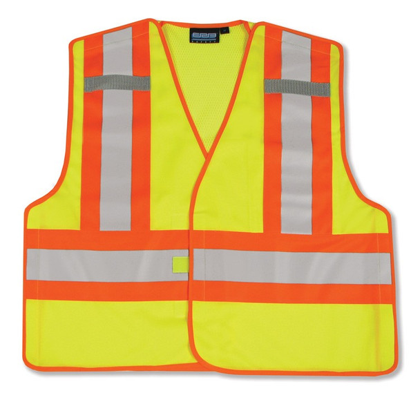 61219 ERB S345 PSV Break-Away Hi Viz Lime 2X Safety Apparel - Aware Wear & Hi Viz Ts