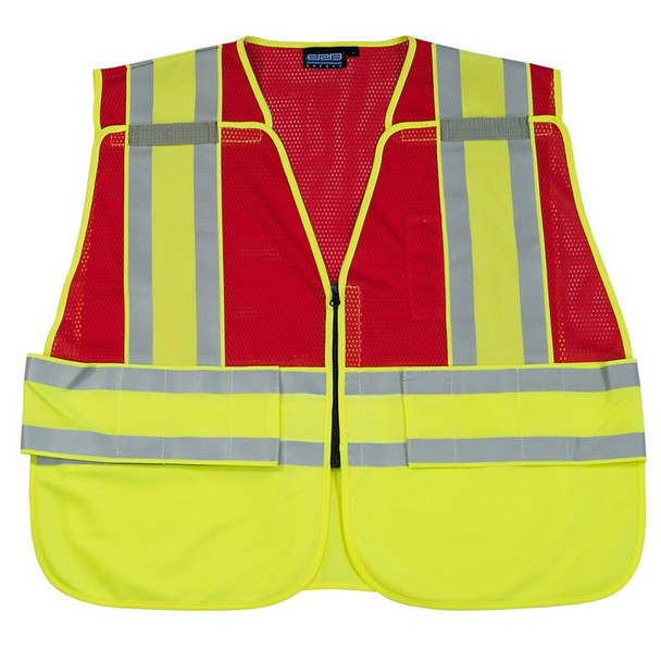 61250 ERB S340 PSV Break-away Red 2X/5X Safety Apparel - Aware Wear & Hi Viz Ts