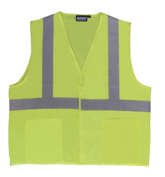 61000 ERB S388 Class 2 Oxford Hi Viz Lime Medium Safety Apparel - Aware Wear & Hi Viz Ts