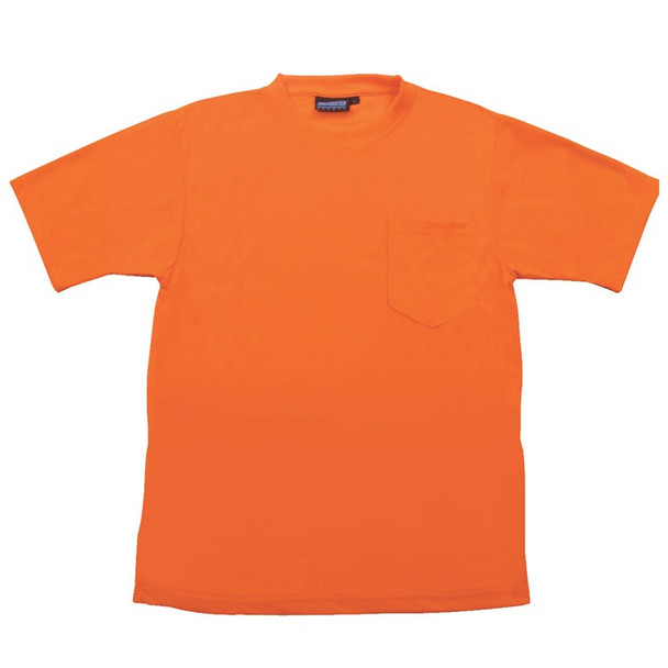 61772 ERB 9601 Non-ANSI T-Shirt Short Sleeve Hi Viz Orange MD Safety Apparel - Aware Wear & Hi Viz Ts