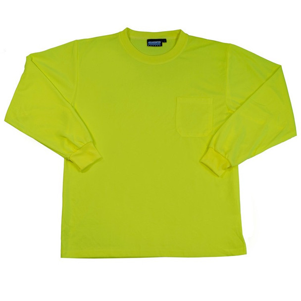 64028 ERB 9007 Non-ANSI T-Shirt Hi Viz Lime XL Safety Apparel - Aware Wear & Hi Viz Ts