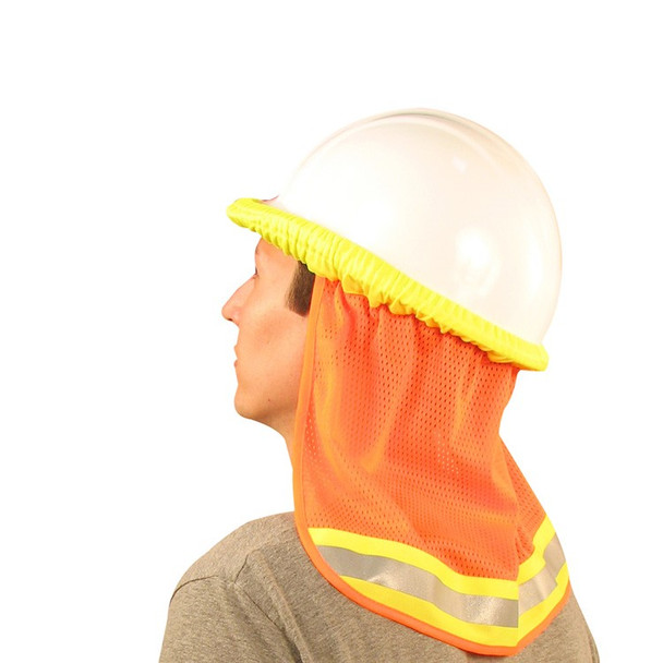 19282 ERB S268 Mesh Neck Shield Hi Viz Orange Safety Apparel - Aware Wear & Hi Viz Ts