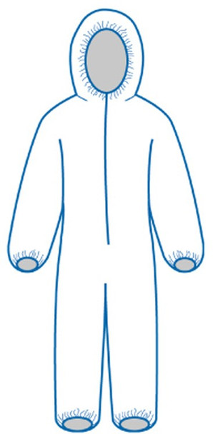14808 ERB PC127 Coveralls XL Safety Apparel