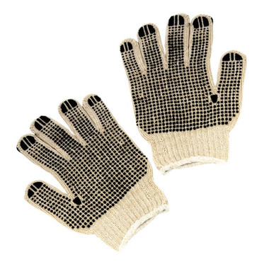 tan cotton gloves