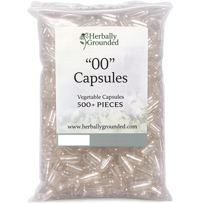 Herbally Grounded Empty Vegetable Capsules Size "00"