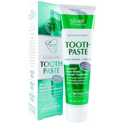 Silver Biotics® SilverSol® Infused Toothpaste - Winter Mint
