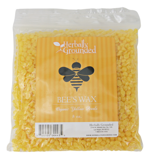 Herbally Grounded Bee's Wax Pearls - Organic Yellow