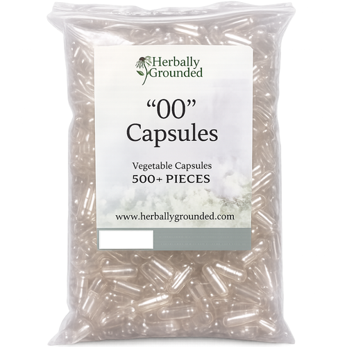 Herbally Grounded Empty Vegetable Capsules Size "00"