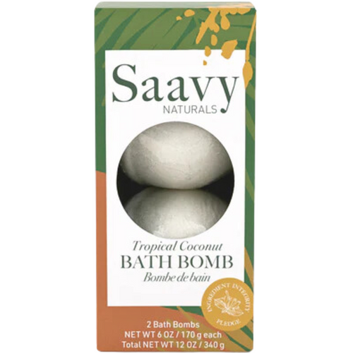 Saavy Naturals Bath Bomb - Tropical Coconut