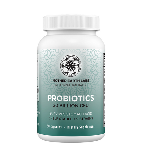 Mother Earth Labs Probiotics 20 Billion CFU Capsules