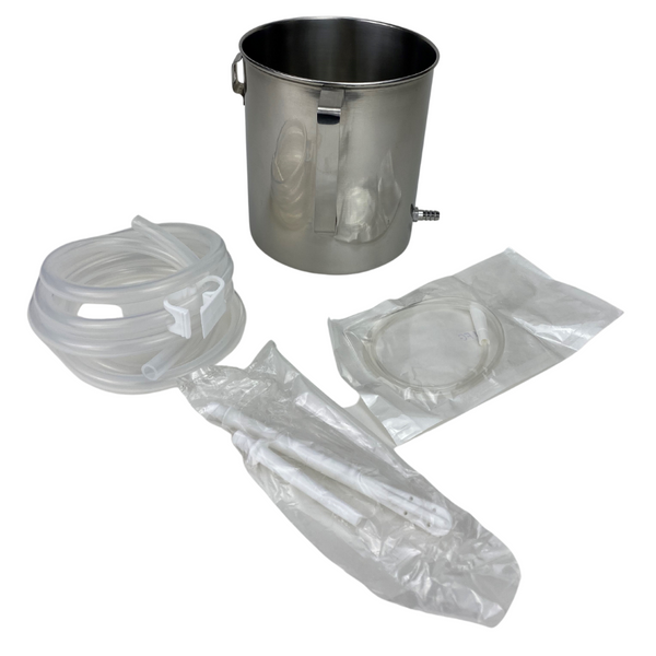 Stainless Steel Enema Bucket Kit (2 Quart) Spirit of Health Store