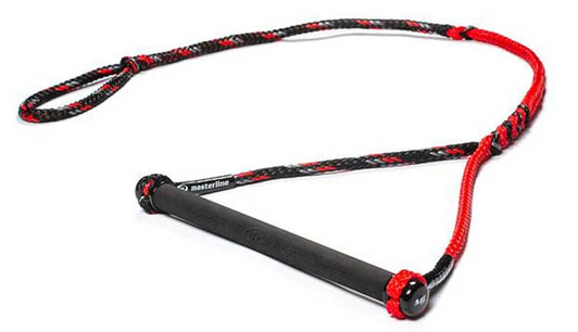 MasterLine 13" Custom Water Ski Handle - Black/Silver/Red