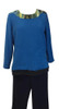 Adaptive Shoulder-Snap Terry-Looper Pant Set, Blue-Size 2X