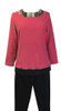 Adaptive Shoulder-Snap Pant Set, Hot Pink