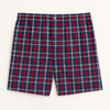 Assorted plaid patterns of men’s adaptive snap‑fly boxers