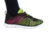 Green breathable mesh lightweight sneaker with cushioned insole
