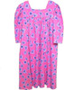 HOT PINK FLORAL: loose Float Style Swing Dress in assorted prints, front view
