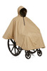TAN Water Repellent: Shortened Back to Prevent Wheel Interference – Adaptive Poncho Design