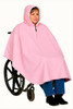 PINK Fleece:  Polar Fleece Lining – Soft Warm Interior of Wheelchair Poncho