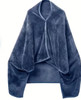 Warm Winter Wheelchair Poncho ShawlSoft Furry Fleece Adaptive Poncho