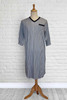 Mens Adaptive V-Neck Wrap-Around Hospital Nightshirt-2-Pack