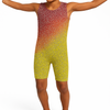 OMBRE: Front view of women’s and girls’ adaptive swimwear with secure neckline and full‑coverage design