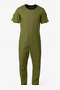 Olive: Men’s No‑Rip / No‑Tear Anti‑Strip Jumpsuit – Front View