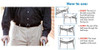 Easy-Close, Hook & Loop Leather Belt for Men or Women